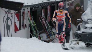 Марк Маркес штурм горнолыжной трассы на Honda RC213V