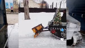 Гусеничный вездеход МАК. Итоги зимы, снежный отвал, износ гусениц.