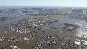 Новая Усмань. Панорама. Разлив реки Усманка | Aerial