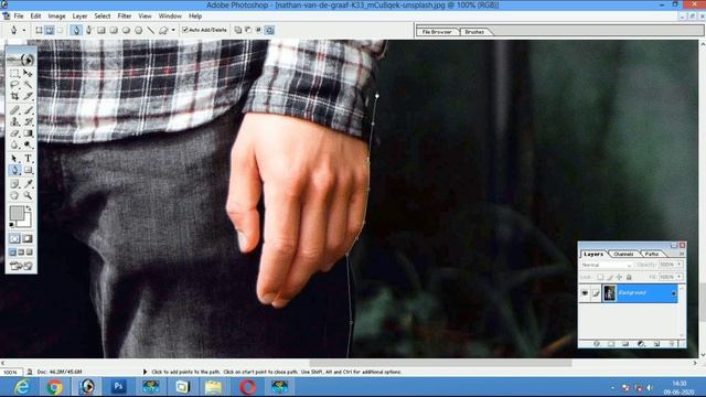 How to cut photo in Adobe Photoshop 7.0 | Changing Background in Adobe Photoshop 7.0 смотреть онлайн
