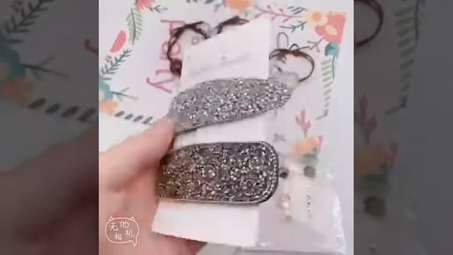 Заколка для волос 3 шт./компл. с жемчужинами и кристаллами геометрический украшение аксессуары смотреть онлайн