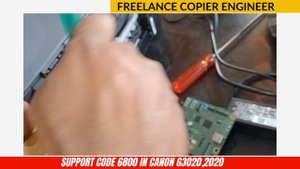 HOW TO SOLVE SUPPORT CODE 6800 IN CANON G3020,2020,2060