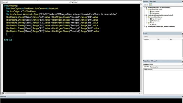 Excel VBA: Macro para insertar datos de un archivo a otro automáticamente смотреть онлайн