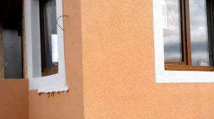 Как утеплить дом из ОСБ, ОСП панелей. Готовый дом. Декоративная штукатурка "Камушковая"