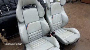 BMW E36 RECARO. Перетяжка натуральной кожей. Часть 1. Padding genuine leather.
