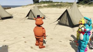 Как кошмарные аниматроники нашли 4 кристал Атлантиды! ФНАФ ГТА 5 МОДЫ Игра Обзор FNAF Серия #2336