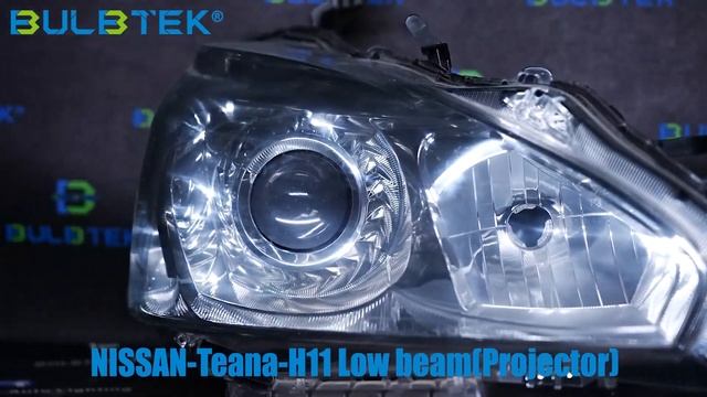MINI6-H11 LED headlight bulb?TOYOTA-Corolla Low beam(Reflector)?NISSAN-Teana Low beam(Projector)