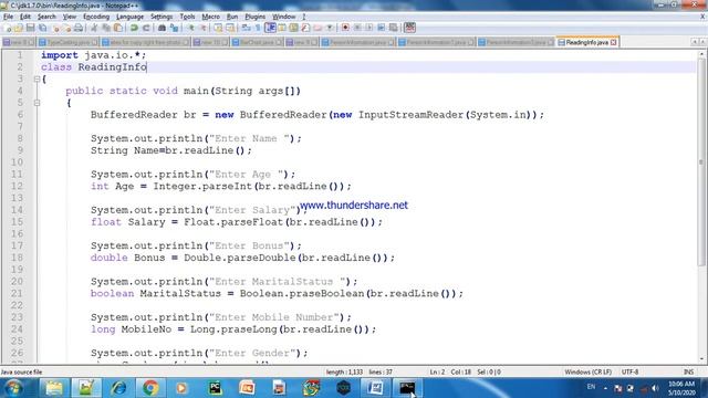 Part 5 Reading Data By BufferedReader and DataInputStream in Java Programming