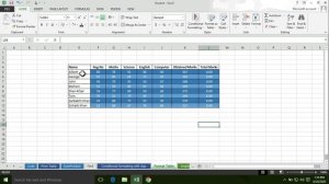 Format table in Microsoft Excel 2013, 2016,2017