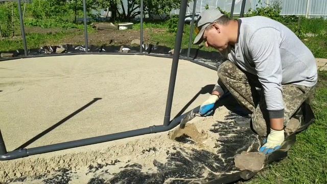 КАРКАСНЫЙ БАССЕЙН НА ДАЧЕ. Лучший и недорогой способ выровнить основание.//GREEN LEAF