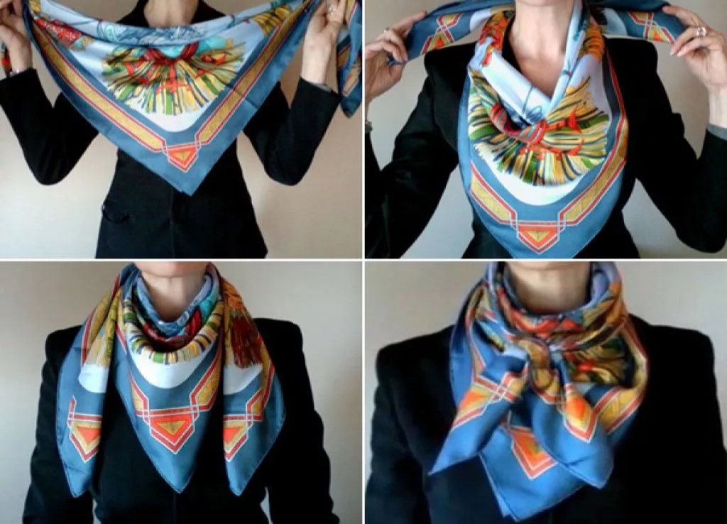 Как завязывать шарфы платки пошаговые