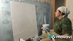 Шаг 3, кварц грунт, адгезионная грунтовка под декоративную штукатурку