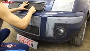 Защита радиатора FORD FUSION I рестайлинг 2005-2012г.в. (Черный) - strelka11.ru