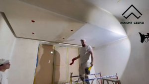 ///Флизелин на потолок/ Малярный- ремонтный флизелин под шпатлевание/ Армирование потолка\\\