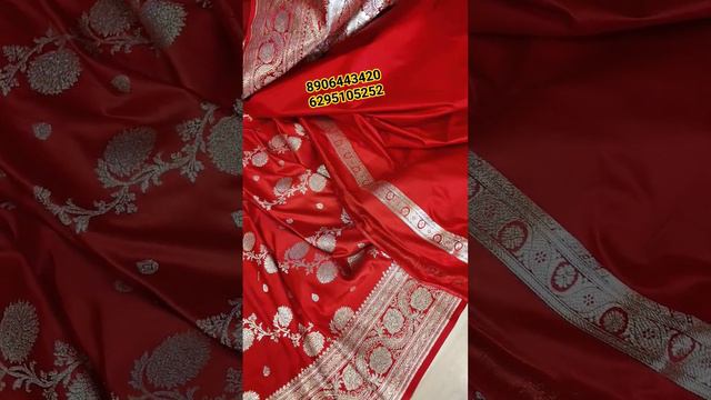 Wedding Benarashi Saree/Red color Benarashi saree/Orchid Fashion