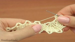 Лебедь крючком в технике брюггского кружева Урок 14 часть 1 из 3