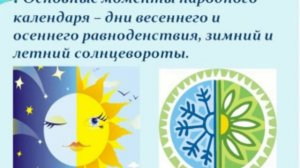Учебное видео Времена года в народном календаре
