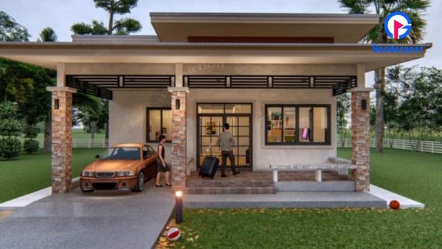 Best modern small house with patio design