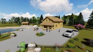 Интересный видео проект двухэтажного дома 8.5х10, с 4мя спальнями из оцилиндрованного бревна