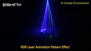 ESHINY Animation RGB Laser Beam Lines Stage Disco Light DJ Projector DMX Dance Bar Party Show G20