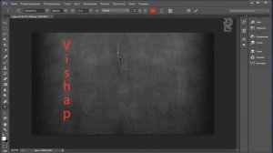 Как сделать вертикальный текст в Photoshop
