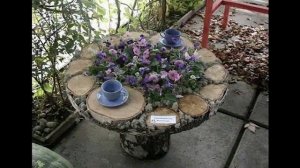 Креативная мебель для дачи, мебель из пеньков