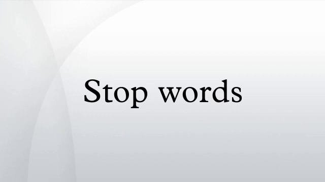 Stop Words