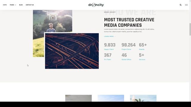 Droncity - Drone Video and Photography Elementor Template Kit drone photography drone service смотреть онлайн