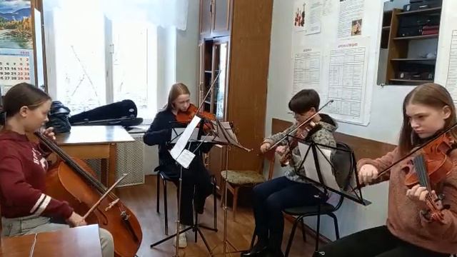 Хорал для струнного квартета. (Choral for String Quartet by Albert Popov) смотреть онлайн