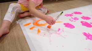 Gaby and Alex Playing and LEARN COLORS for kids WITH BODY PAINT