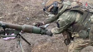 Боевая работа военнослужащих ВДВ из СПГ-9 на Донецком направлении