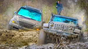 Что может LEXUS против JEEP WRANGLER, RANGE ROVER и PAJERO на бездорожье.