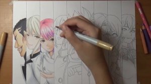 Speed Drawing - Shokugeki no Soma's Character (Food Wars) [HD]