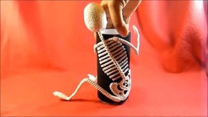 Вязаная мягкая игрушка «Скелет»