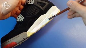 Реставрация кроссовок Air Jordan 4 Retro "Bred" 2012