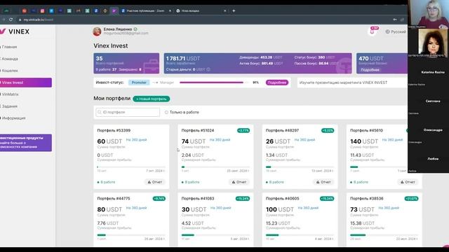 #VinexTrade Презентация для пассивного инвестора и активного партнера!