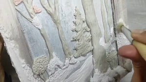 Как сделать объёмную 3D картину?/Самодельная полимерная глина/ 3D painting, homemade polymer clay