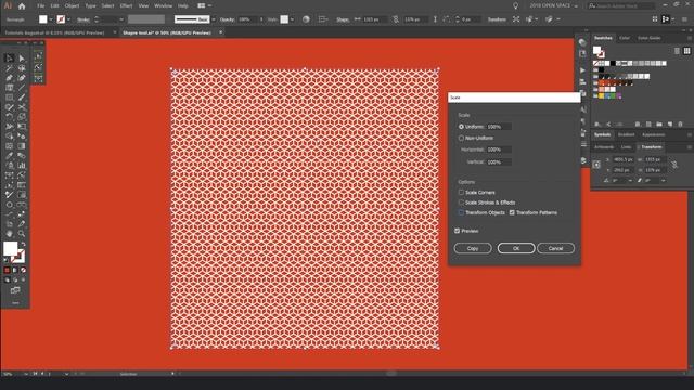 How to SCALE PATTERNS - Illustrator tutorial