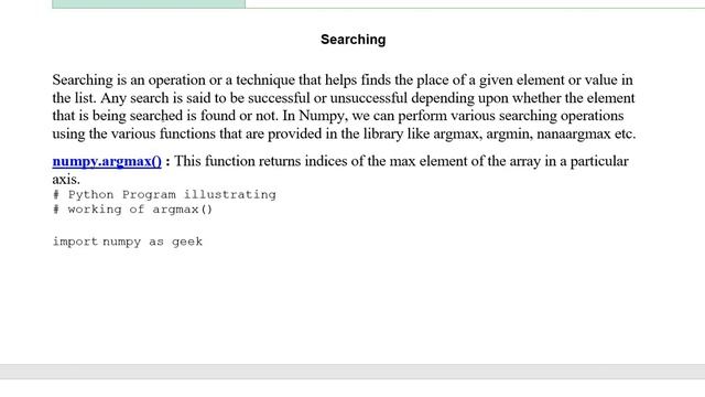 NumPy | Sorting, Searching and Counting смотреть онлайн