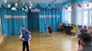 Попурри к 23 февраля (дети средней группы, 4-5 лет)