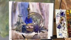 Художник Михаил Анфиногенов. Акварель «по- сырому».