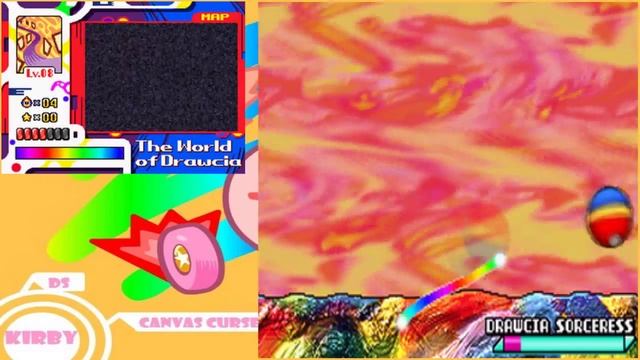 DS - Kirby Canvas Curse Walkthrough (023) King Dedede VS Drawcia смотреть онлайн