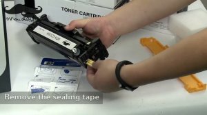 How to install Moustaches compatible toner cartridge for HP Color Laserjet CP2025