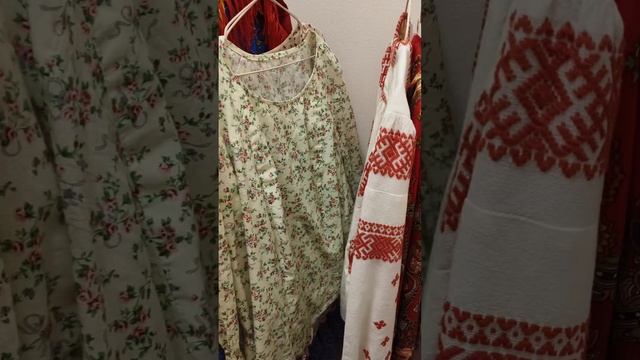 Наряды Бабы Олёны ? #сарафан #кофта #кушак #бусы #платок #народное #стиль #мода #красота #традиции