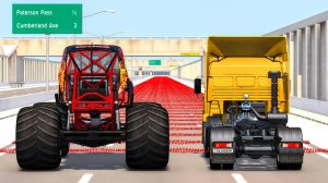 200 Spike Strip Challenge – Краш-тестирование BeamNG Drive