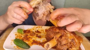 Мукбанг Свиные ножки/Pork legs mukbang