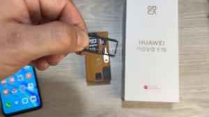 HUAWEI NOVA Y70   ☑️Cómo Instalar La Sim Card Y La Micro SD ?#OrientadorMovil