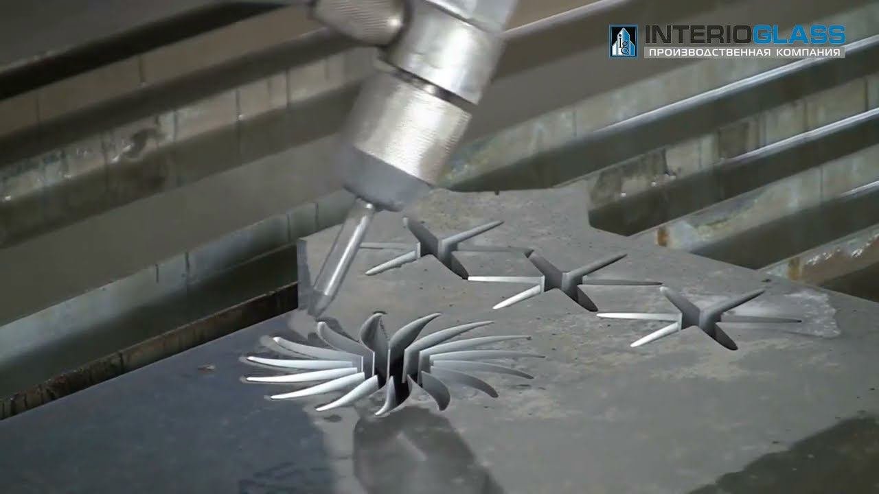 Изделие сложной формы на 5 ти осной гидроабразивной резке