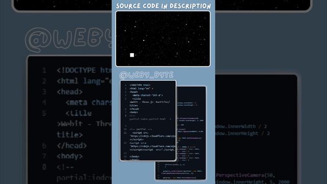 Cosmic Journey: Creating Particle Animation with HTML and JavaScript