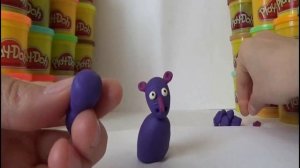 Как слепить из пластилина Плей До носорога. How to make a rhinoceros of Play-Doh.